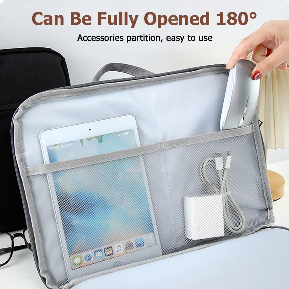 Laptop Bags 13.3 14 15 15.6 inch Cover For MacBook Air Pro Xiaomi Huawei ASUS Notebook Case Men Women Portable Handbag Briefcase
