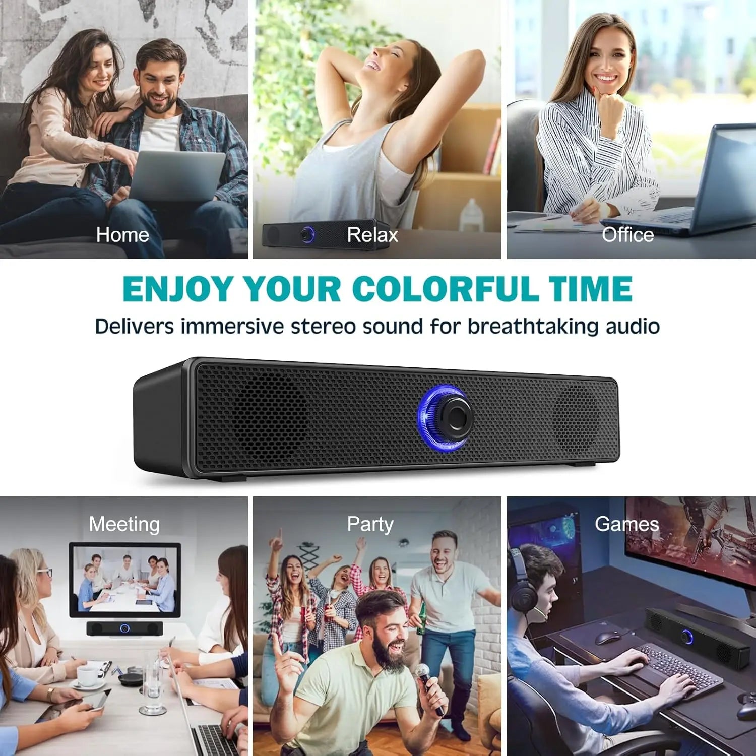 BassEdge Dual Bluetooth Soundbar