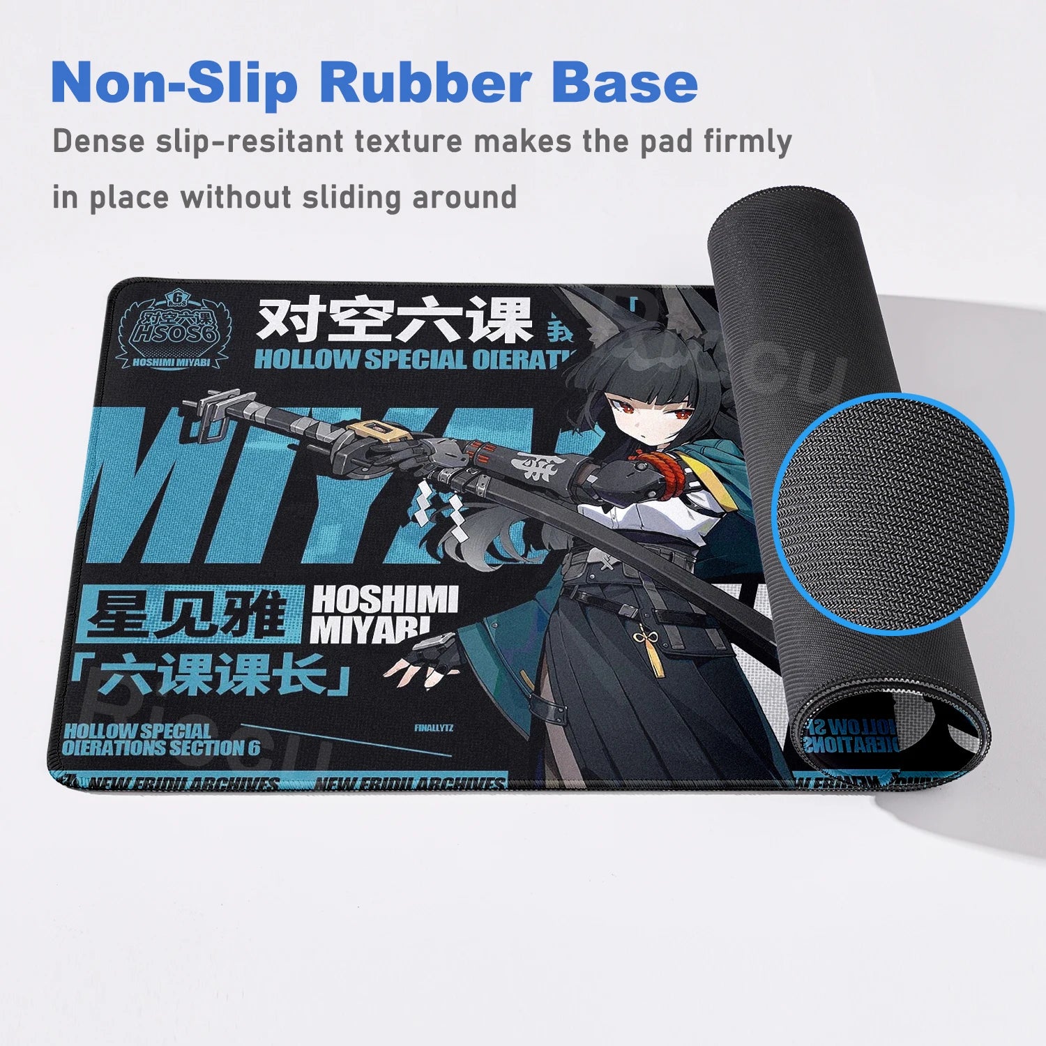 Zenless Zone Zero XXL Gaming Desk Mat – Anime Character Extended Mouse Pad (ZZZ Series)