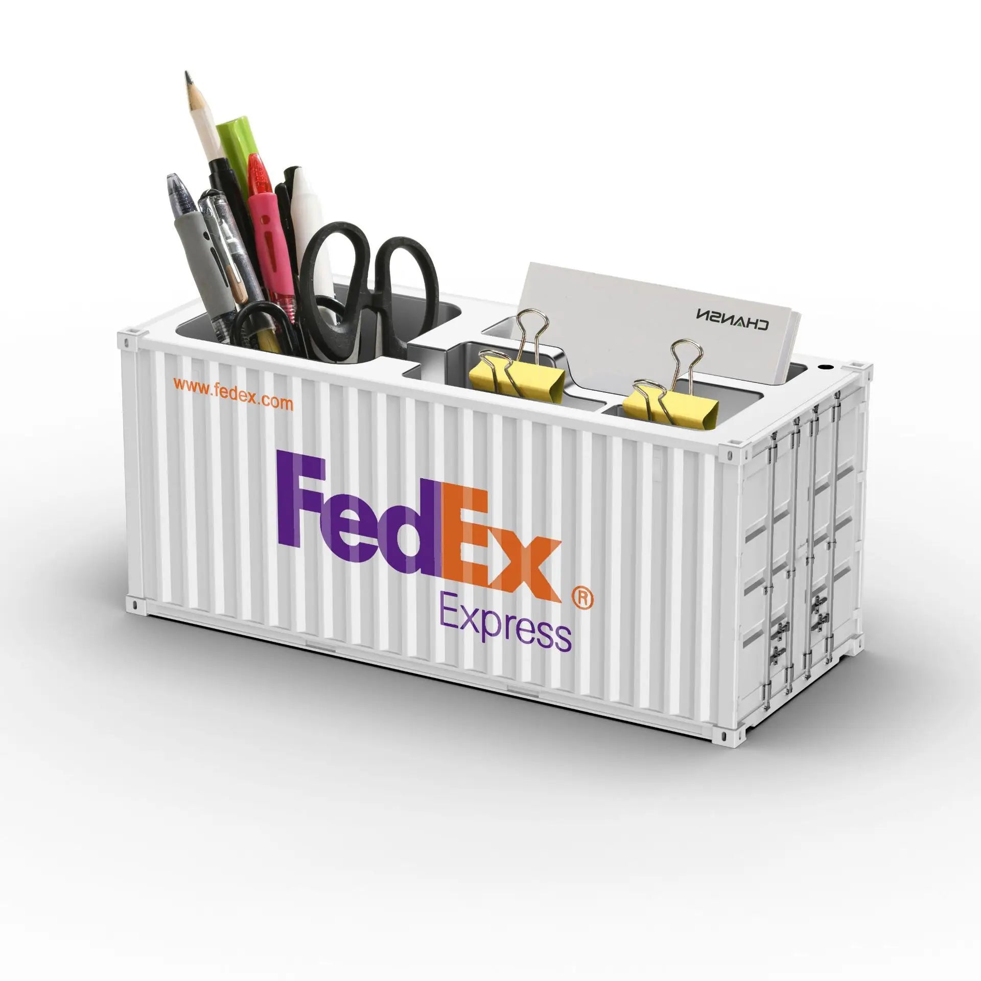 ContainerDesk Miniature Shipping Container Pen Holder – Desk Organiser & Home Decor