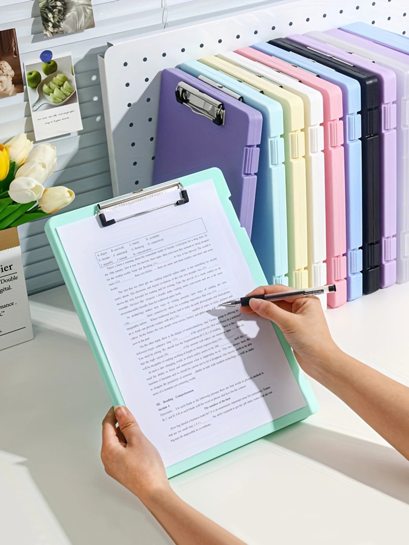 DocBox 2-in-1 A4 Writing Board & Document Storage Box – Portable Office Organiser