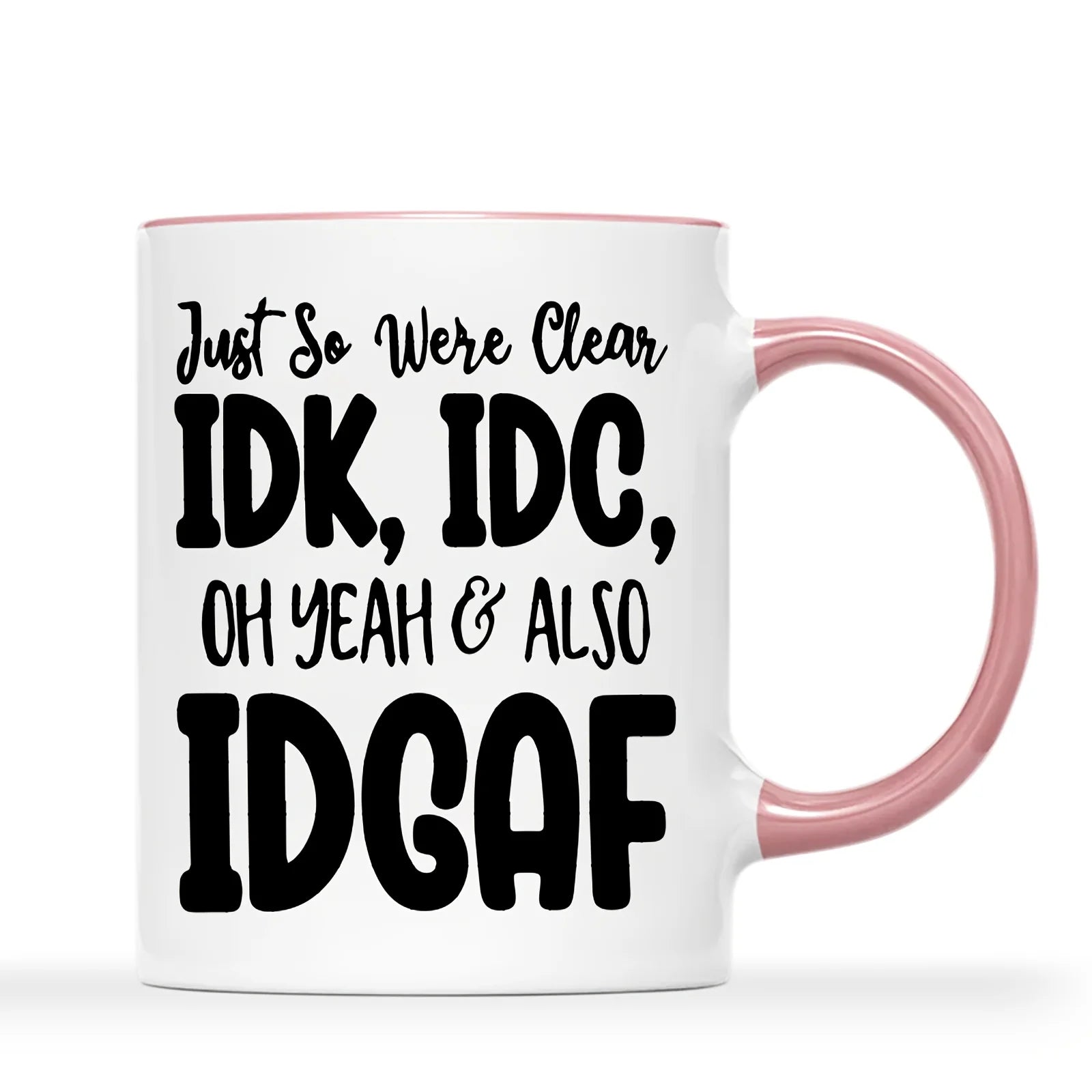 IDGAF Funny Office Ceramic Coffee Mug – 11oz Heat-Resistant