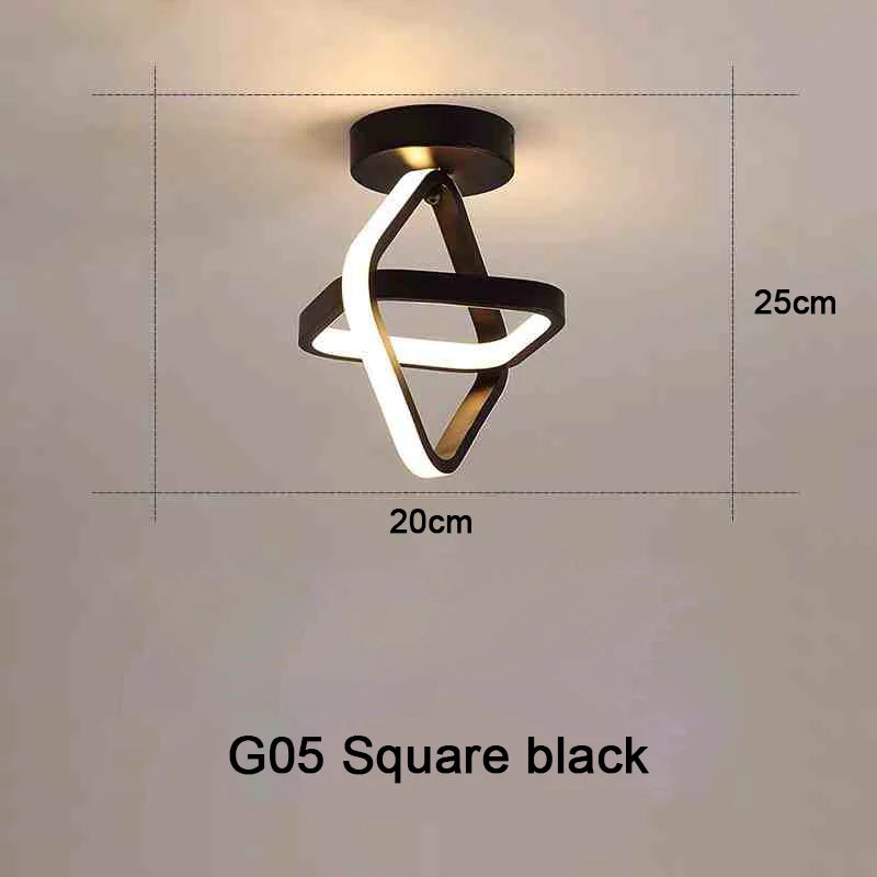 DuoRing LED Ceiling Light – Modern 2-Ring Design for Hallway, Balcony & Office