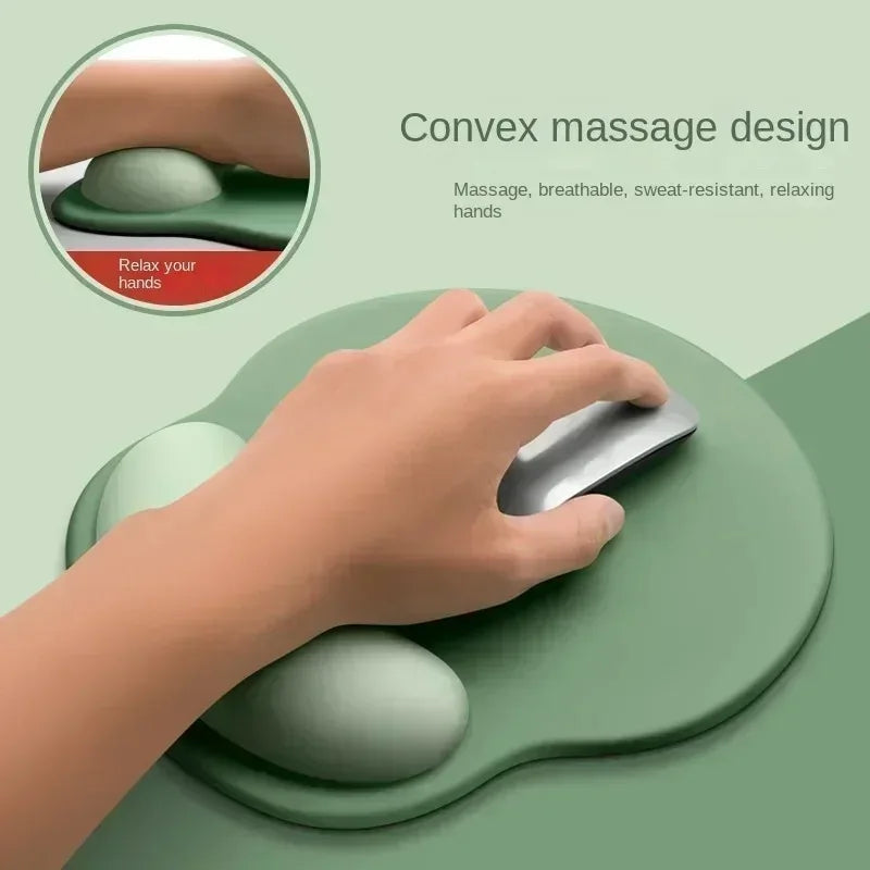 ErgoGlow Gradient Mouse Pad – Soft Wrist Support Non-Slip Silicone Desk Mat