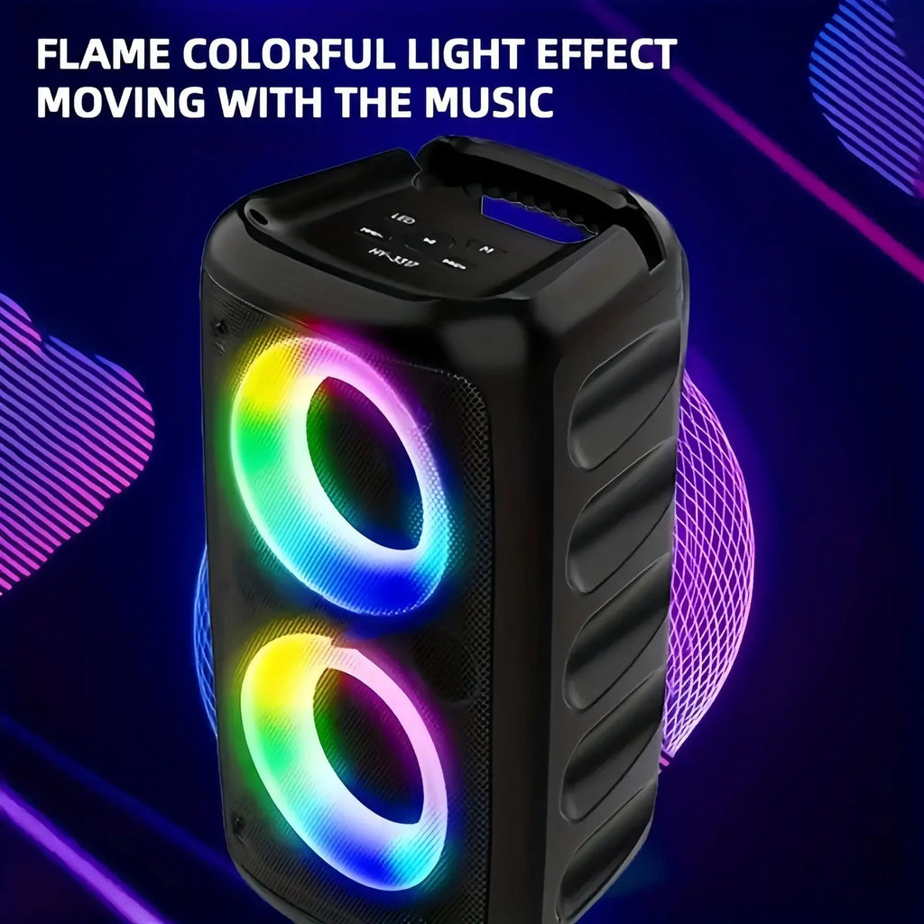 SingBox Pro – Wireless Karaoke Bluetooth Speaker with Mic, LED Party Lights, FM Radio & TWS Pairing