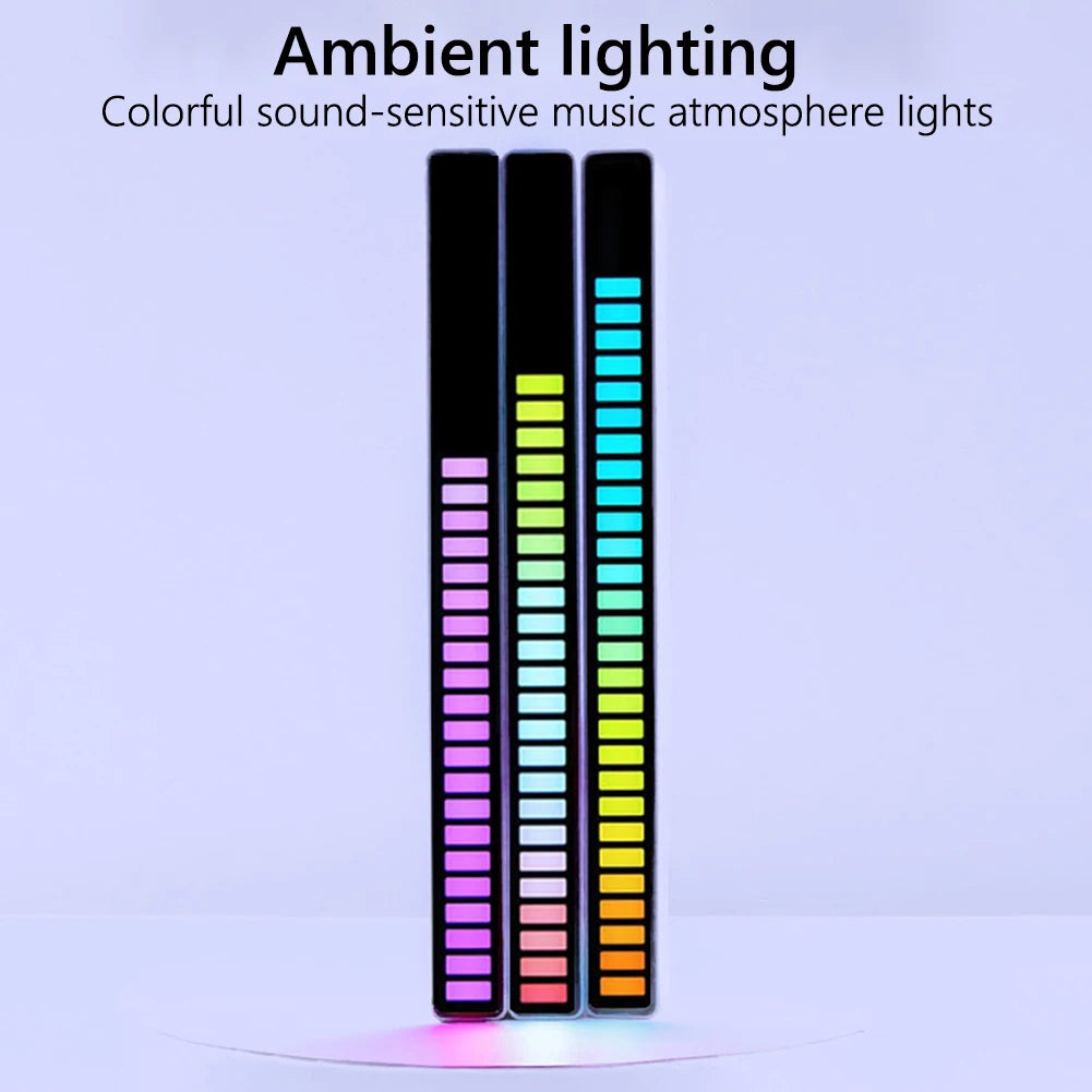 BeatSync RGB Sound Reactive LED Light – Voice Controlled Music Rhythm Lamp for Gaming, Desk & Home