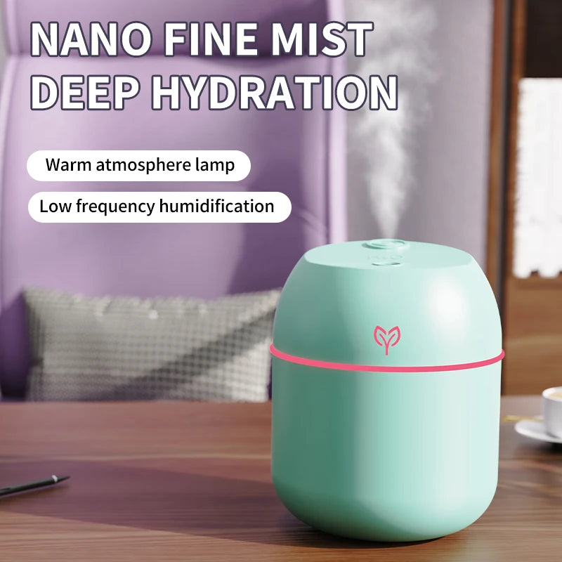 MistMini USB Desktop Air Humidifier – 220ml with Aroma Function