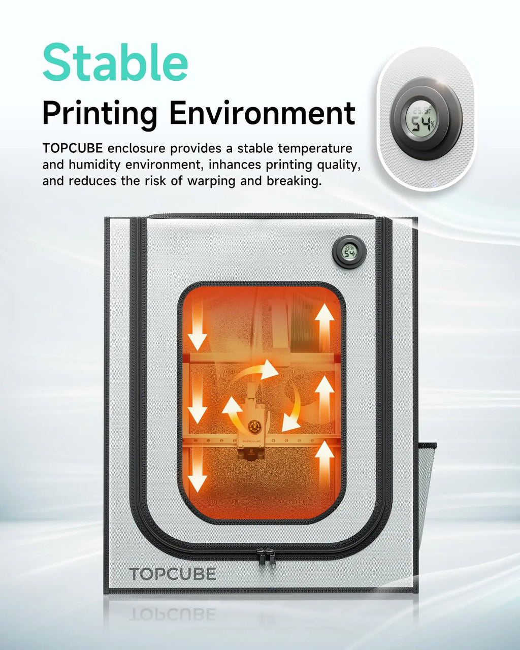 YOOPAI 3D Printer Enclosure for Bambu Lab A1 / A1 Mini – LED, Constant Temp & Fireproof