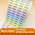 NameTag Kawaii Waterproof Custom Name Label Stickers – Personalised School & Bottle Decals