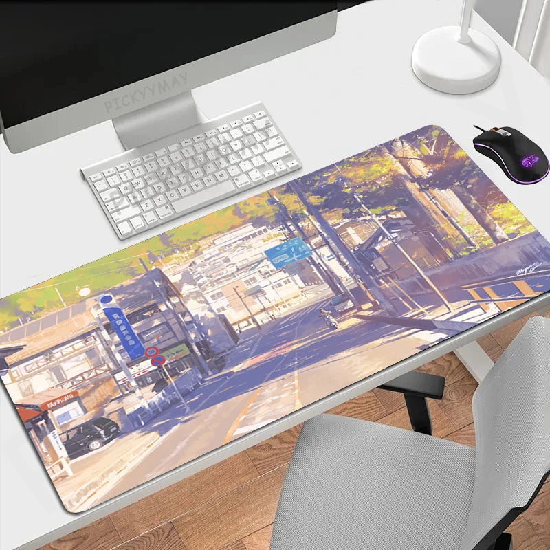 Kawaii Cloud XL Gaming Desk Mat – Cute Mouse Pad (XXL 90×40cm)
