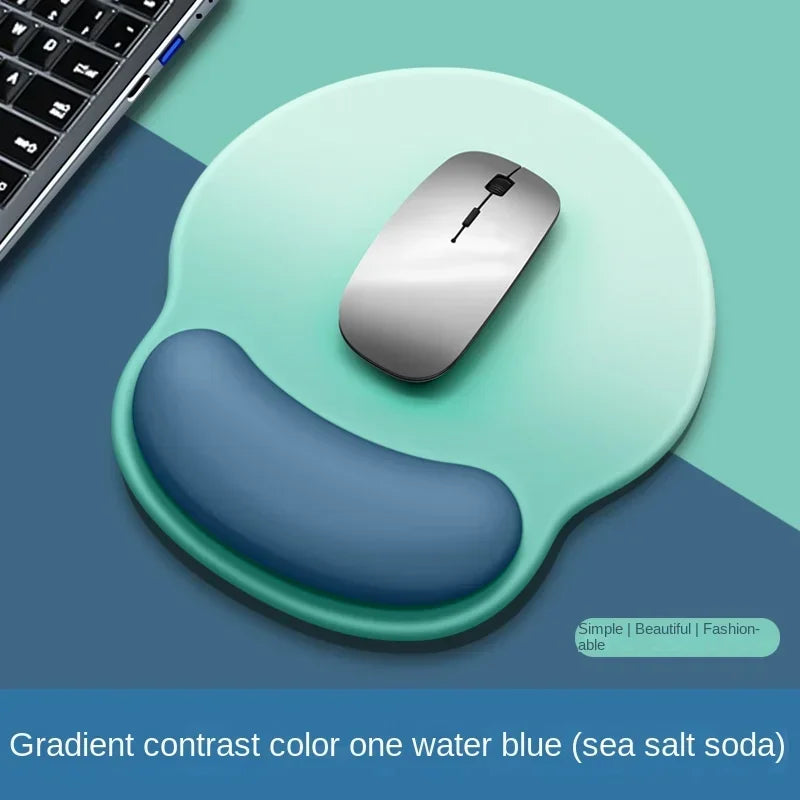 ErgoGlow Gradient Mouse Pad – Soft Wrist Support Non-Slip Silicone Desk Mat