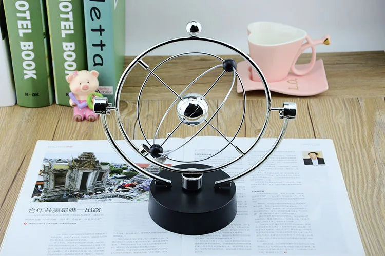 Colorful Galaxy Universe Celestial Swinger Magnetic Rotating Earth Perpetual Motion Device Electric Chaos Pendulum Science Decor