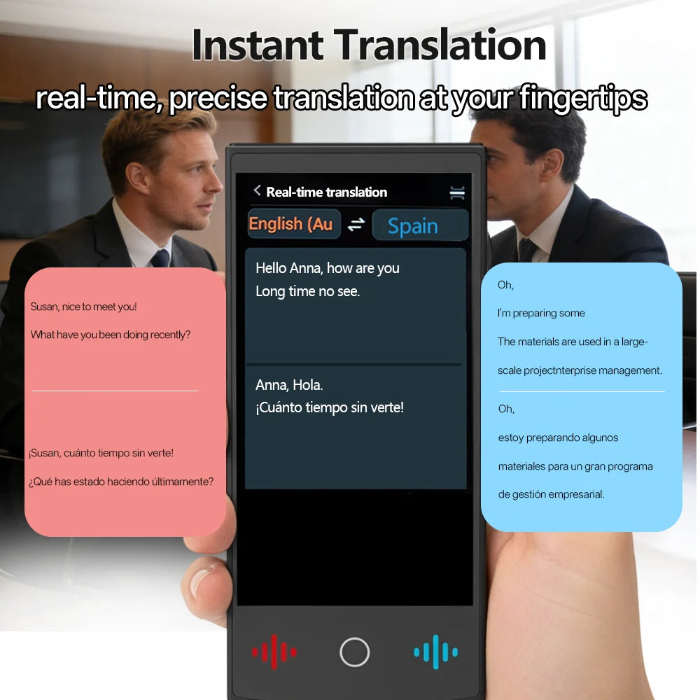 TravelTalk T26 AI Translator – 160 Languages, ChatGPT, Real-Time Business Translation