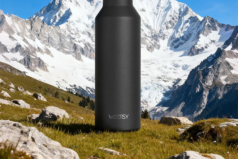 WATERSY Stainless Steel Thermal Cup – 350ml / 500ml, Vacuum Flask for Coffee & Sport
