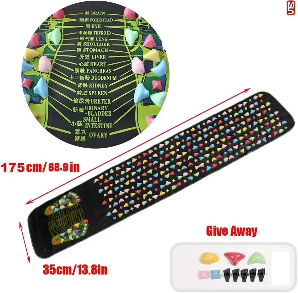 StoneStep Premium Foot Massage Pad – Finger Pressure Plate & Soft Stone Road