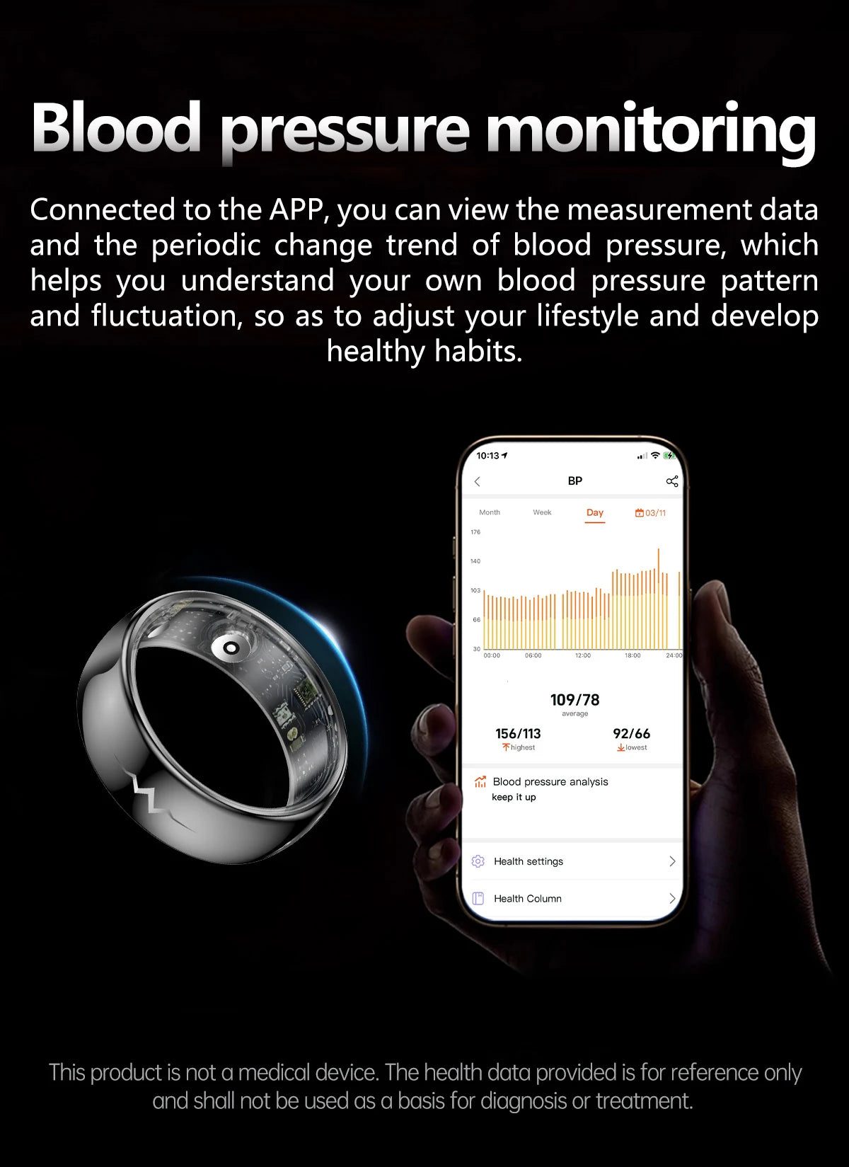 NOYAFA Smart Ring – Heart Rate, Blood Oxygen & Multi-Sport Health Monitor