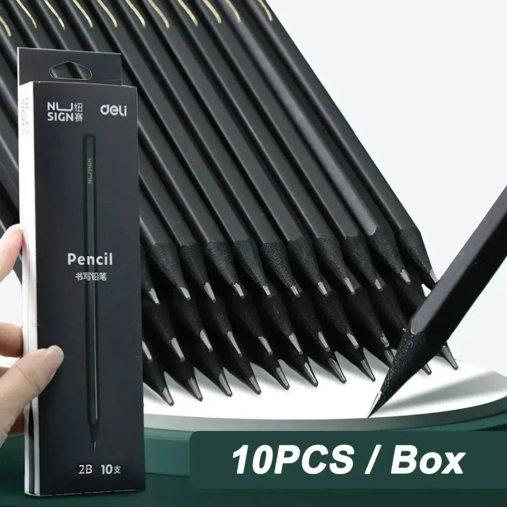 ClassicHB 10-Pack 2B/HB Wooden Pencils – Standard Writing & Sketching Pencils
