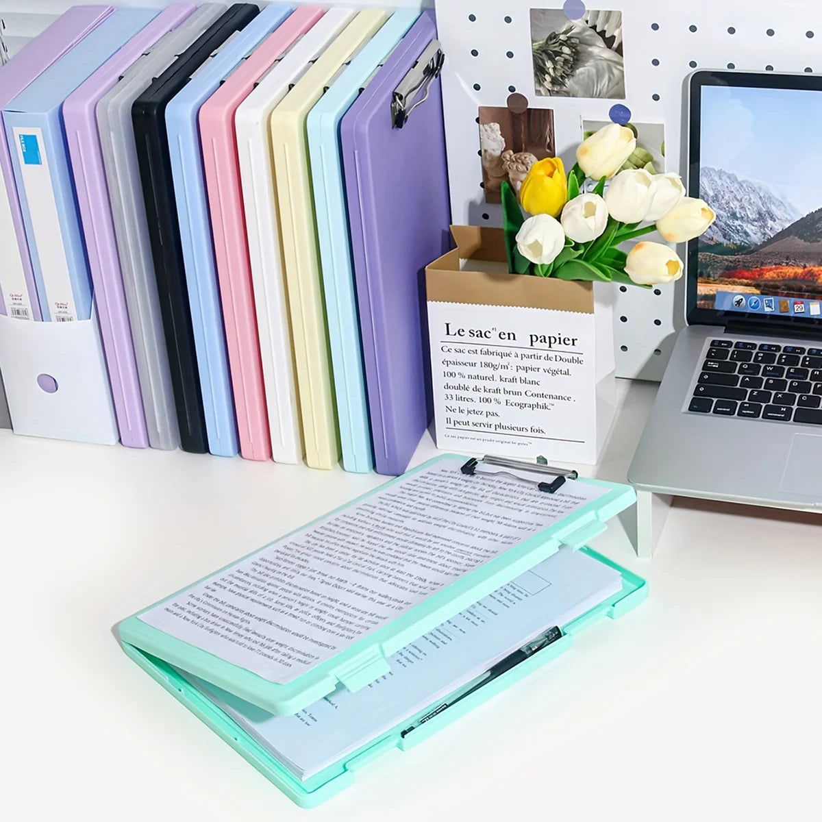 DocBox 2-in-1 A4 Writing Board & Document Storage Box – Portable Office Organiser