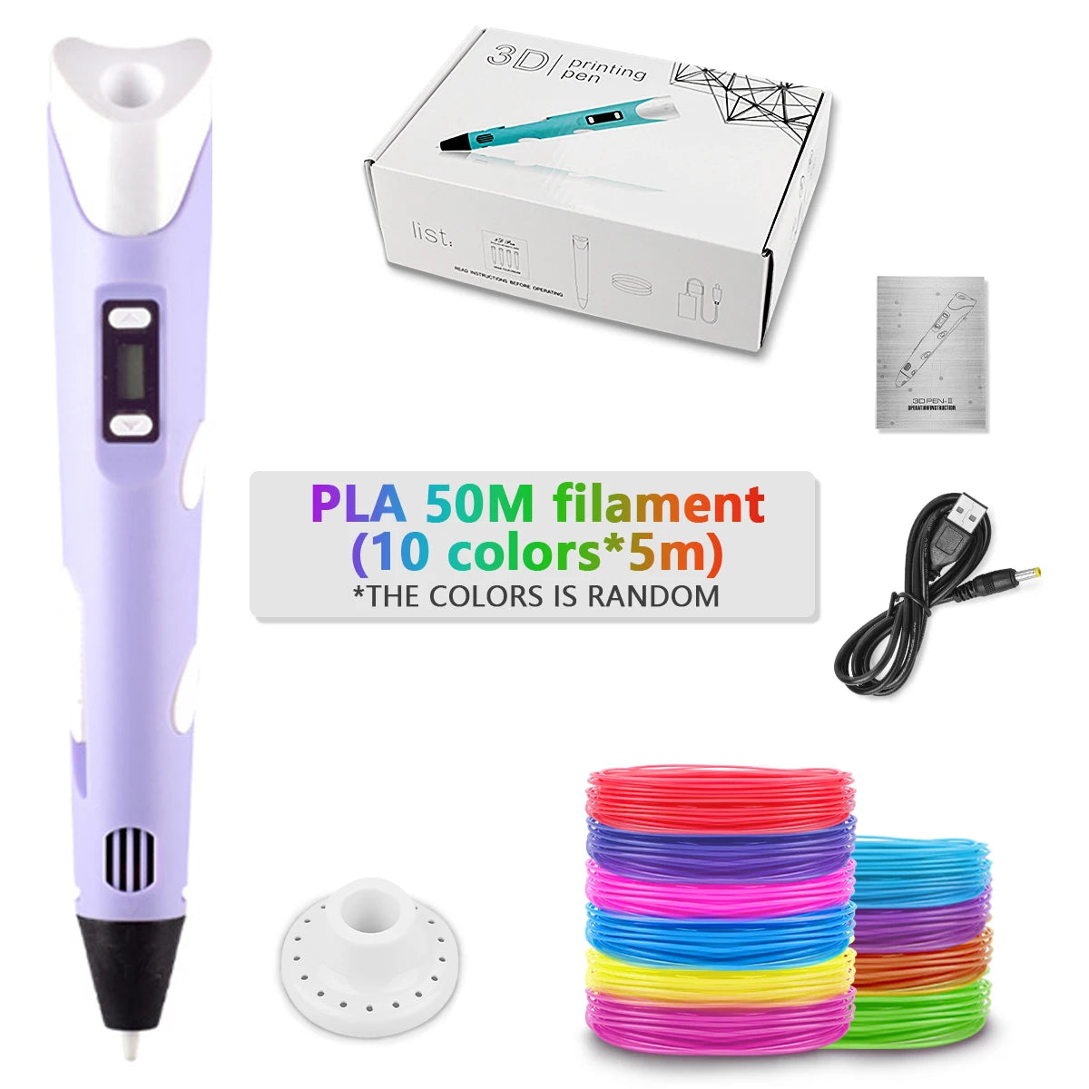 DrawPen 3D Pen for Kids – DIY Drawing Set with PLA Filament, Birthday & Christmas Gift