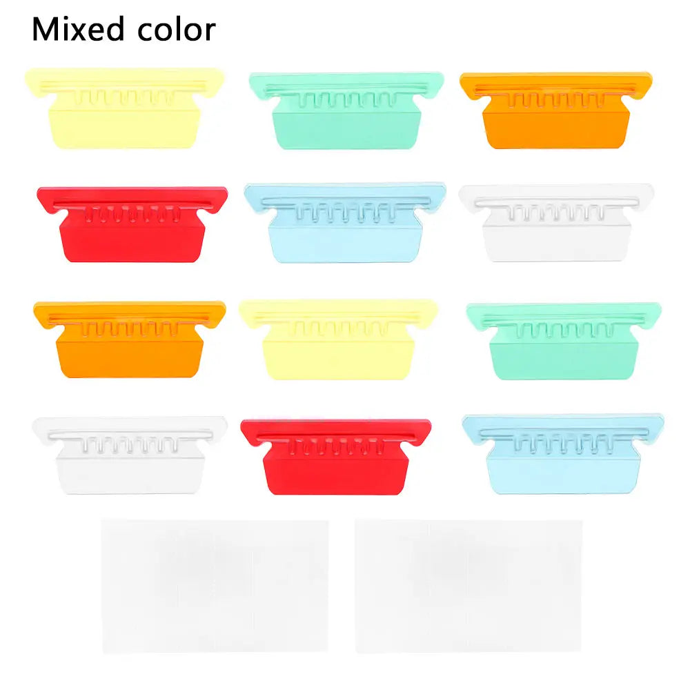 60 Pcs File Folder Tabs Hanging File Folder Tabs with Blank Inserts 2 Inches PVC Tabs for Hanging Folders Quick Identification