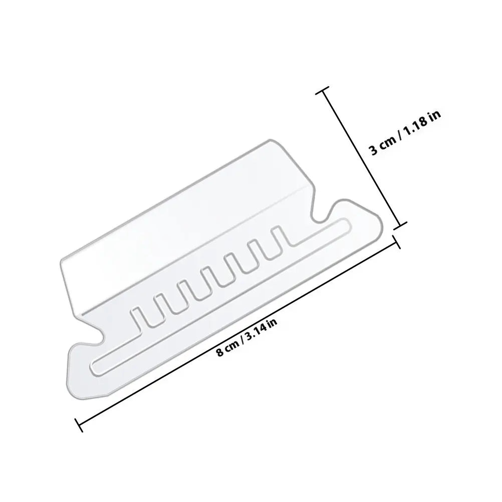 PVC FolderTab 100-Pack Plastic File Folder Tabs with Inserts – Hanging Folder Labels