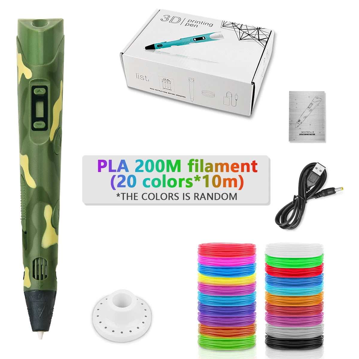 DrawPen 3D Pen for Kids – DIY Drawing Set with PLA Filament, Birthday & Christmas Gift
