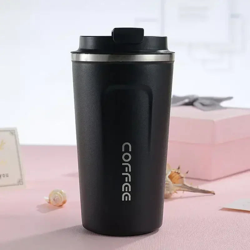 ThermoSip Stainless Steel Insulated Coffee Cup – 380ml / 510ml, Leak-Proof