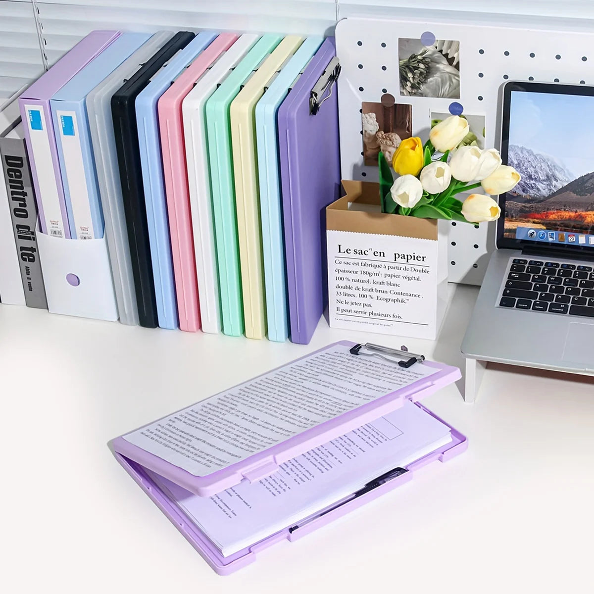 DocBox 2-in-1 A4 Writing Board & Document Storage Box – Portable Office Organiser