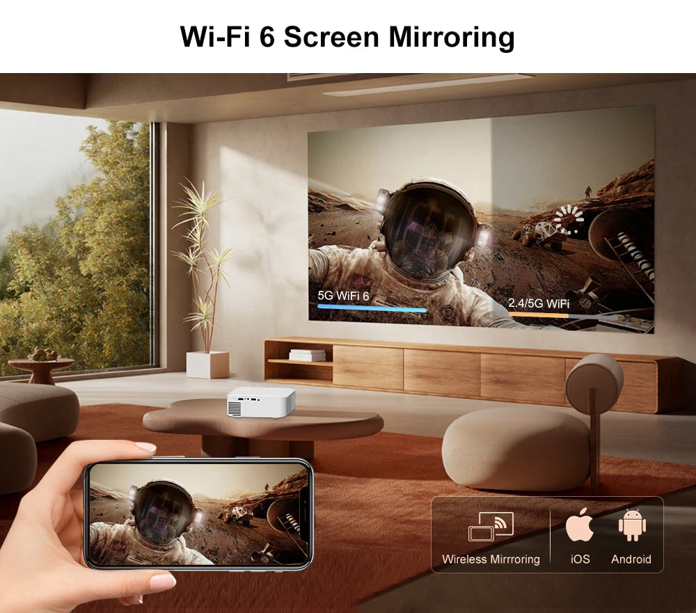 LumiBeam L9W 4K Mini Portable Projector