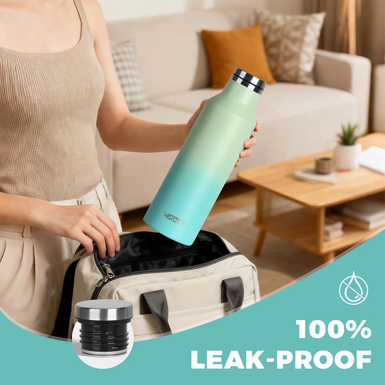 WATERSY Stainless Steel Thermal Cup – 350ml / 500ml, Vacuum Flask for Coffee & Sport