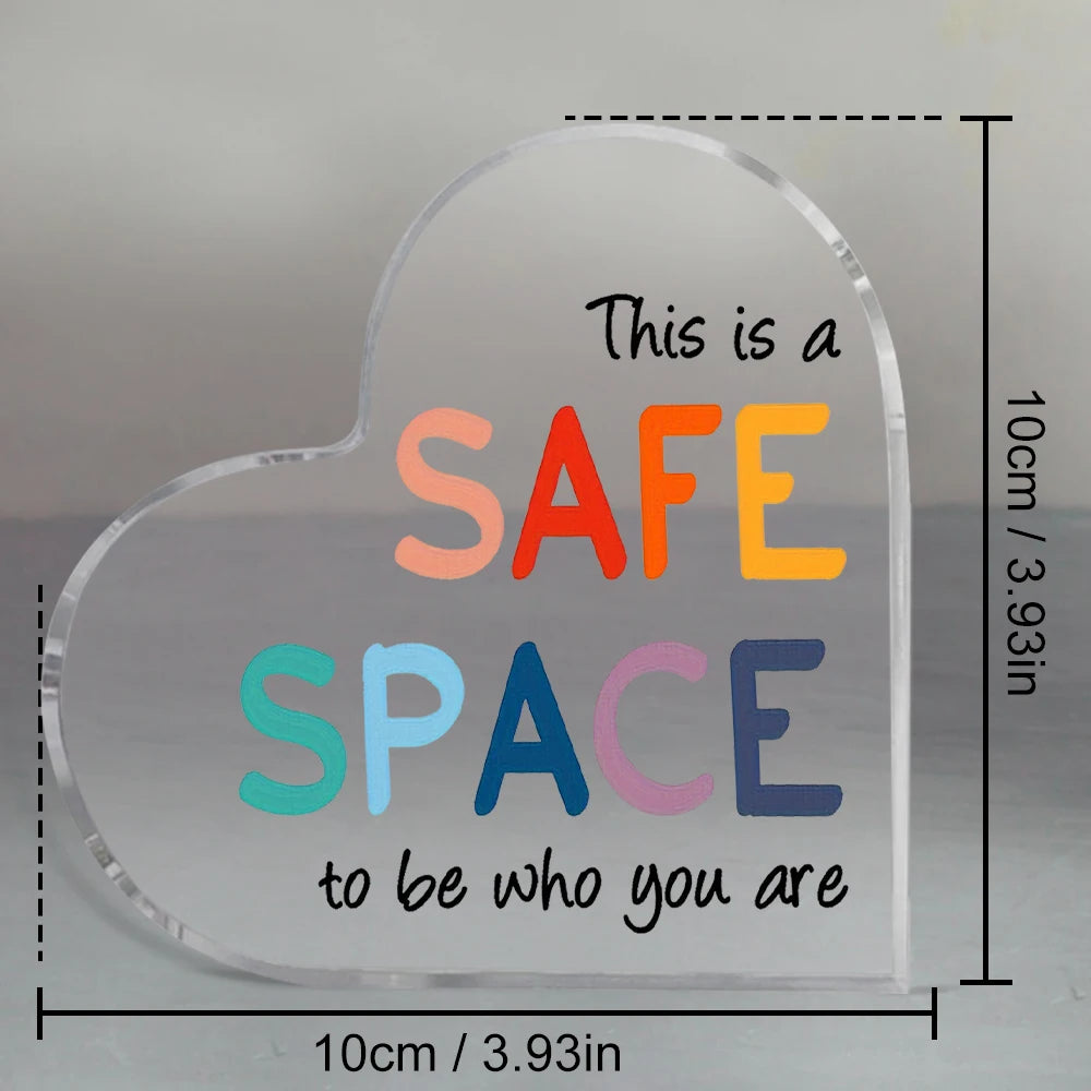 Acrylic Mental Health & Psychology Inspirational Plaque - Ideal For Office Decor, Counselor And Social Worker Motivation Sign