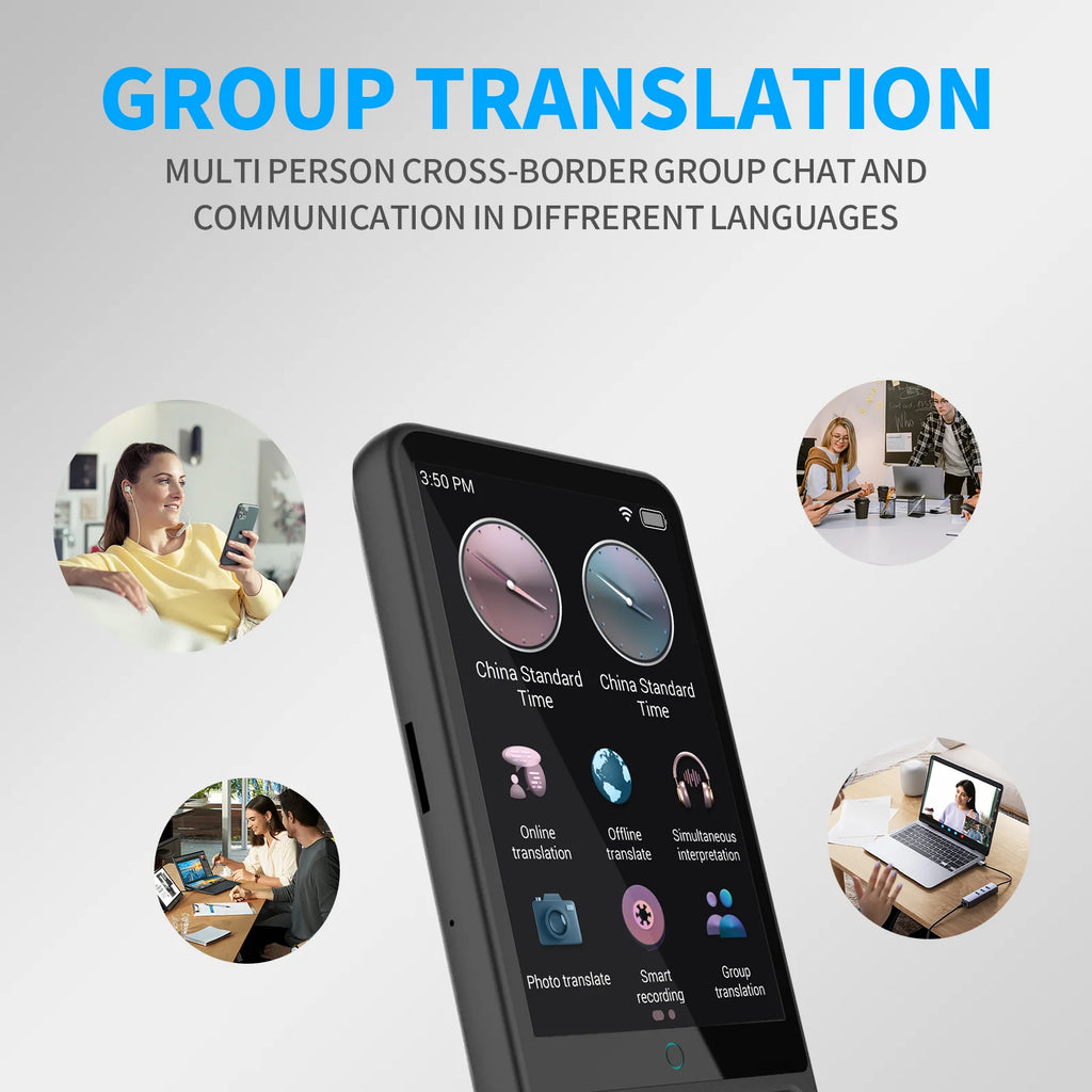 LinguaAI Voice Translator Device – 138 Languages, ChatGPT & Real-Time Two-Way