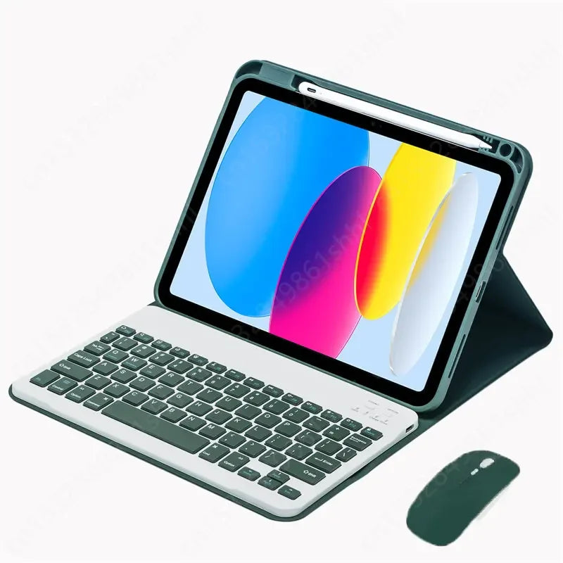 Bluetooth Keyboard Case for iPad – Detachable Leather Cover with Pencil Holder (Multiple Models)