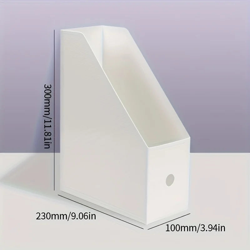 DeskStack Plastic Multi-Purpose Desk Organiser – Book Stand & File Holder