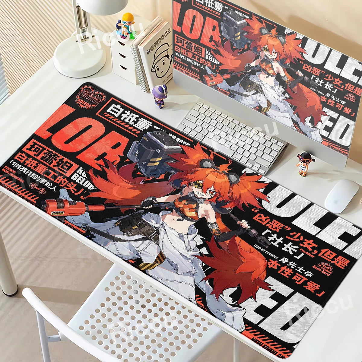 Zenless Zone Zero XXL Gaming Desk Mat – Anime Character Extended Mouse Pad (ZZZ Series)