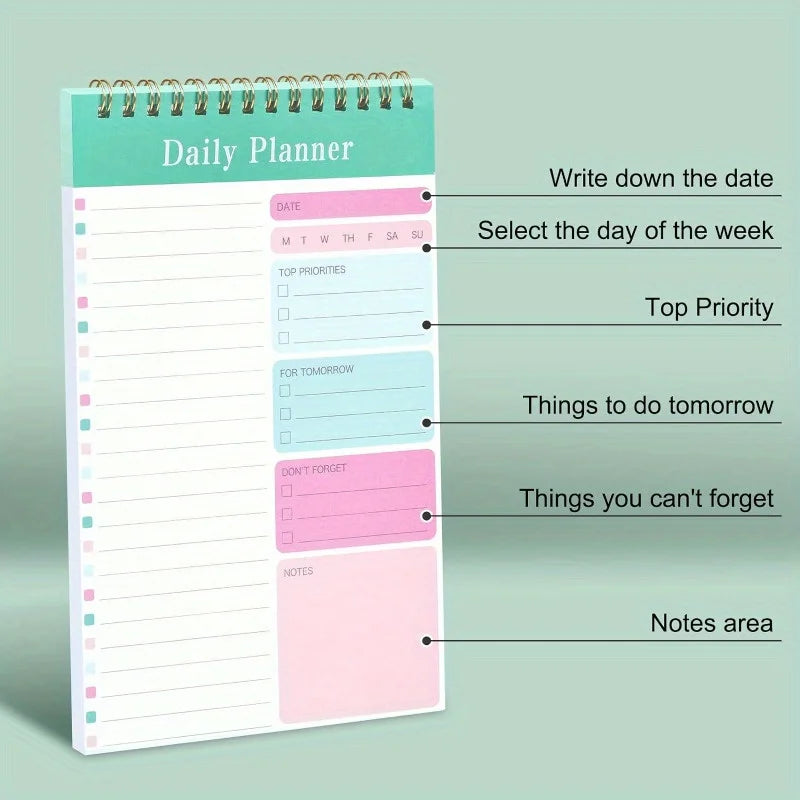 DailyDo To-Do List Notepad – 30 Laminated Sheets