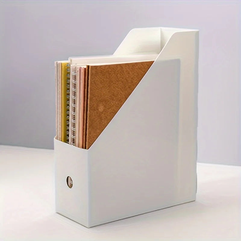 DeskStack Plastic Multi-Purpose Desk Organiser – Book Stand & File Holder