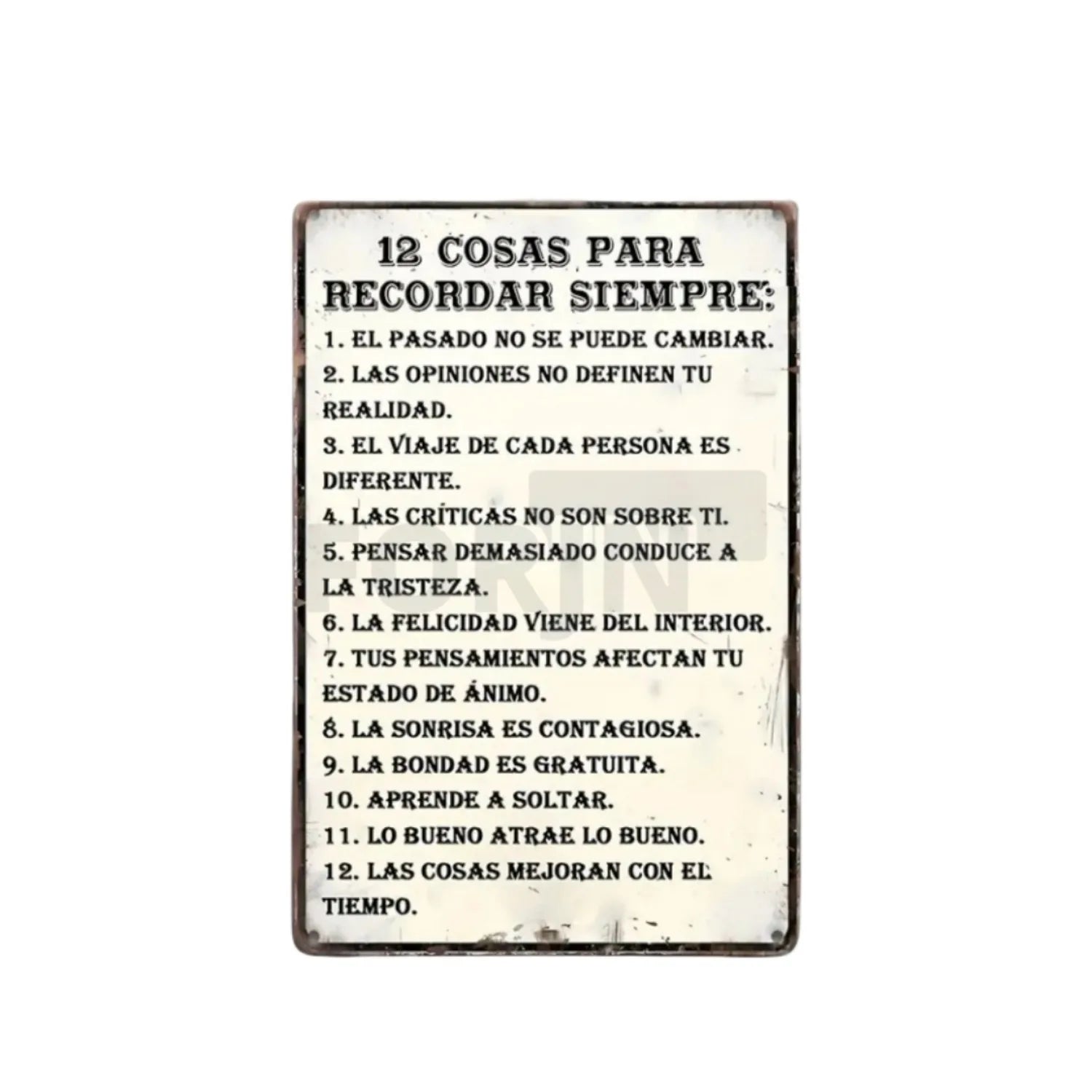 Spanish Inspirational Quote Poster,Spain Wall Art Metal Sign,Black and White Minimalist Painting,Gift for Home Room Office Decor