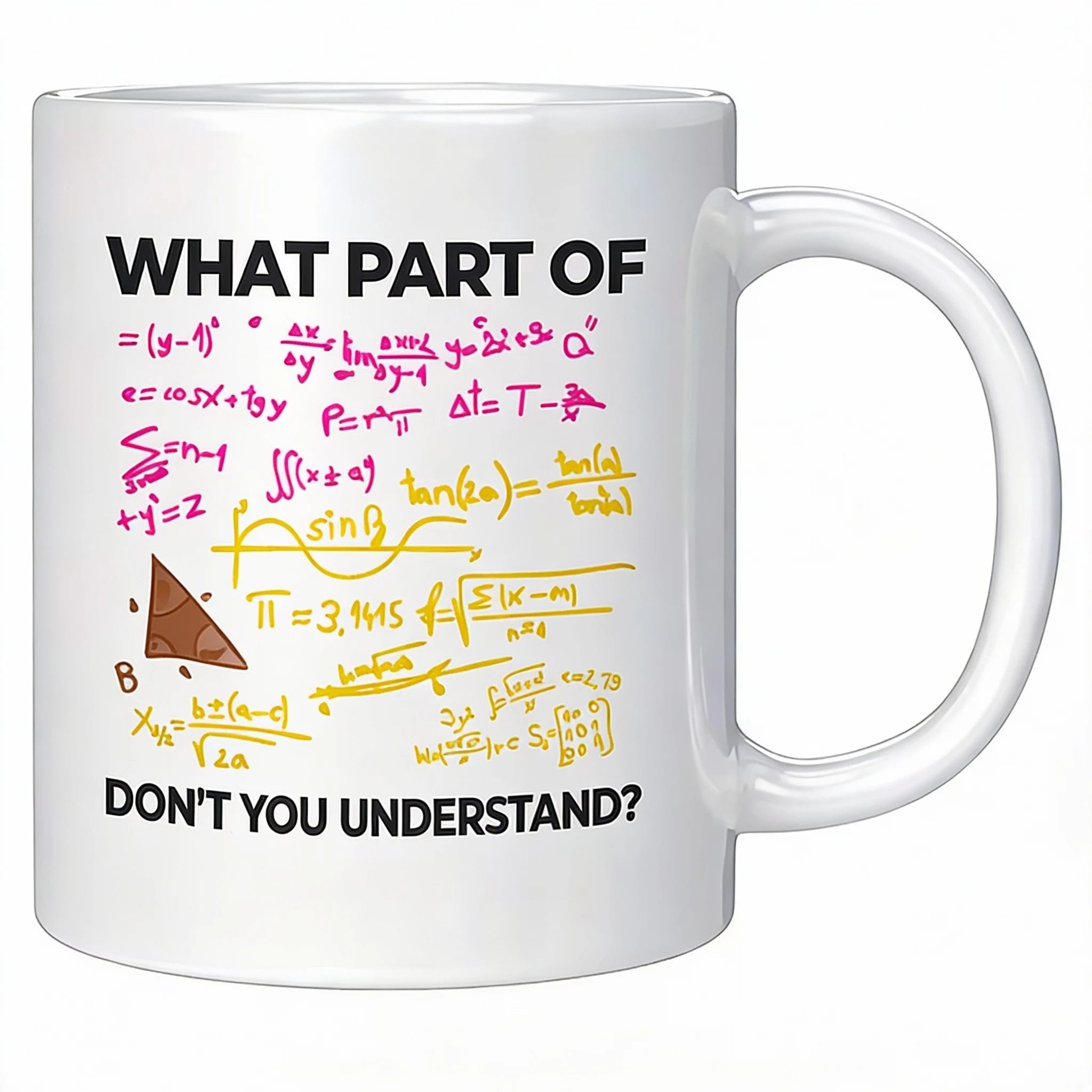 Math Doesn’t Care 😏 | ‘What Part of Math Don’t You Understand?’ Funny Nerd Mug for Students & Teacher