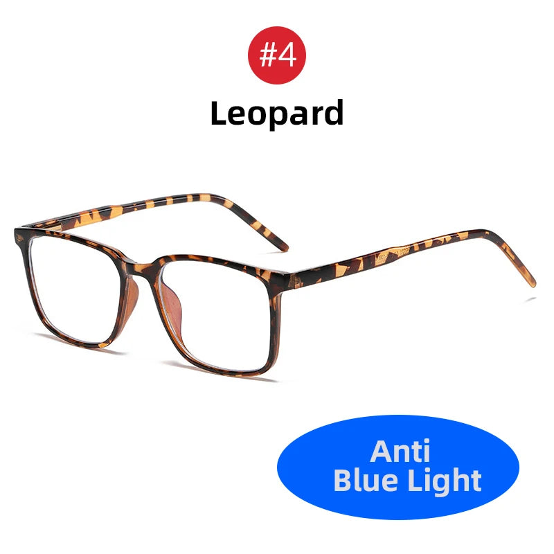VIVIBEE Square Blue Light Blocking Glasses – TR90 Lightweight Computer Eyewear for Men & Women