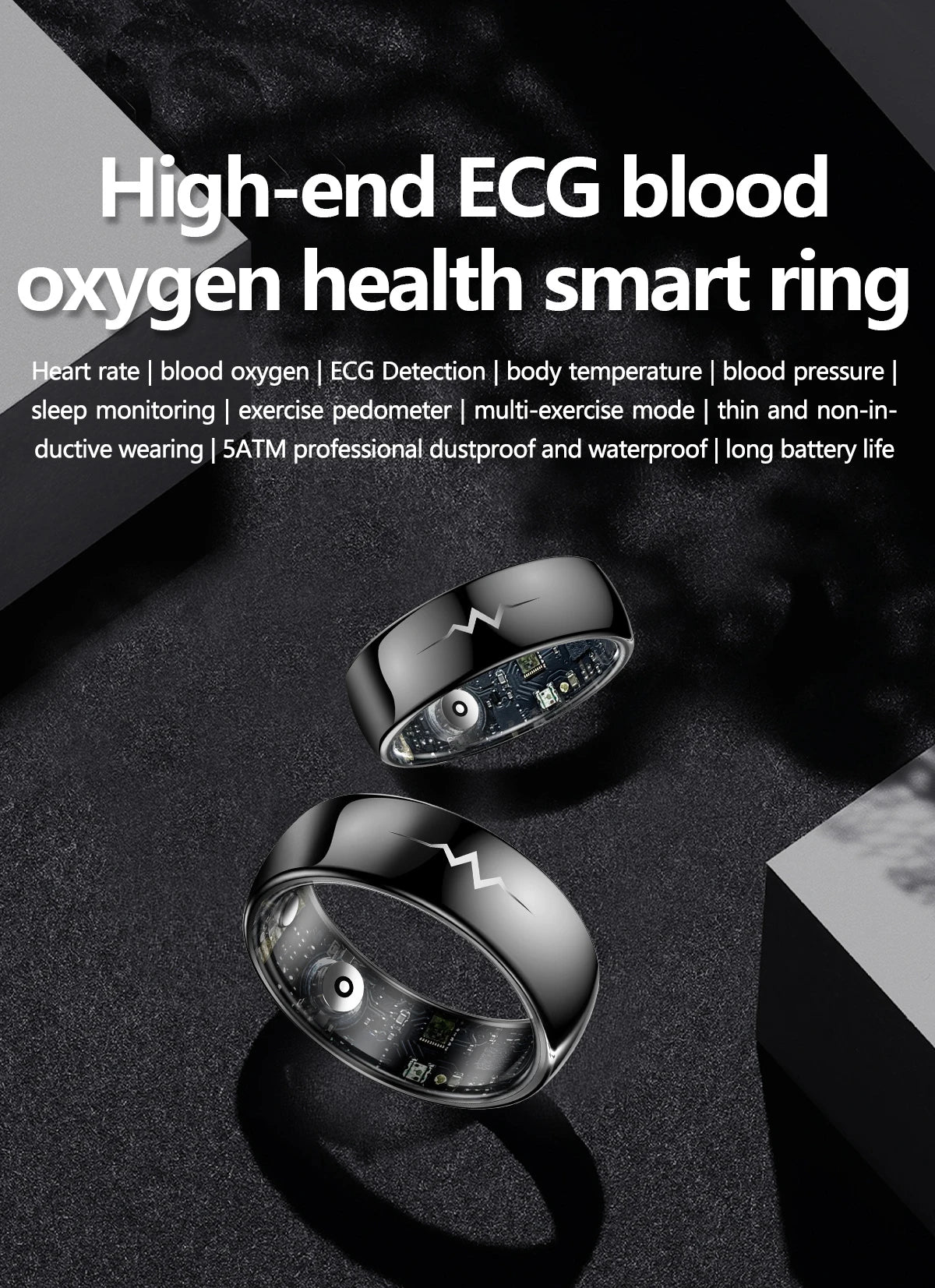 NOYAFA Smart Ring – Heart Rate, Blood Oxygen & Multi-Sport Health Monitor