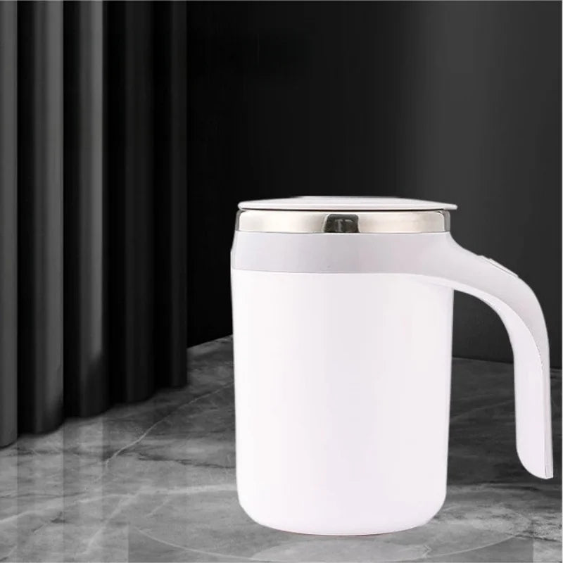 Self-Stirring Coffee Mug – Rechargeable Electric Mixing Cup (No Spoon Needed)
