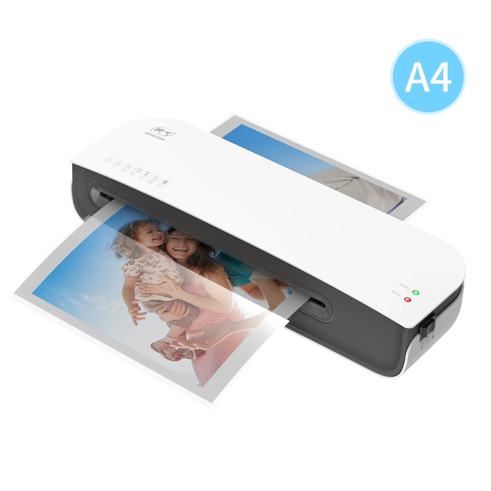 OSMILE SL289 A4 Desktop Laminator Machine – Hot & Cold 2-Roller System for Fast Professional Lamination
