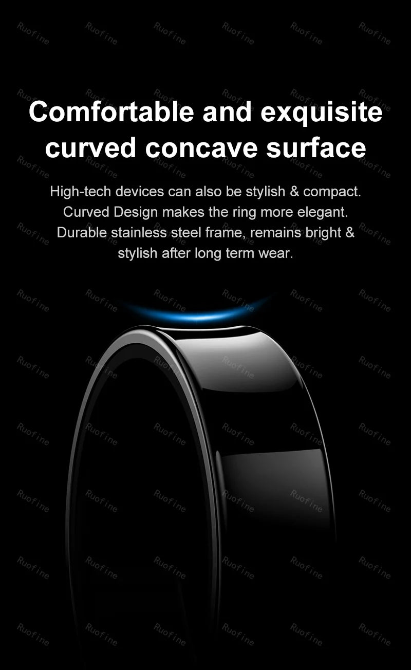 R09 Smart Ring – Health Monitor, Step Tracker & Remote Control for Android & iOS