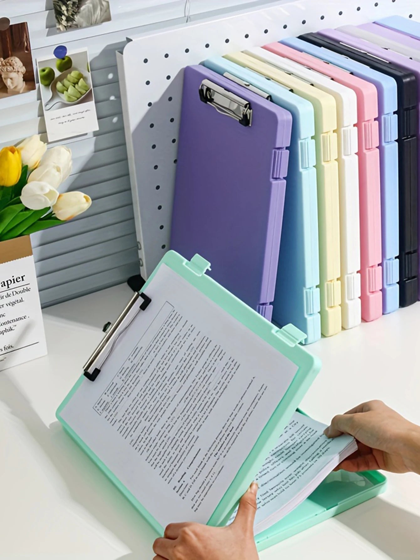 DocBox 2-in-1 A4 Writing Board & Document Storage Box – Portable Office Organiser