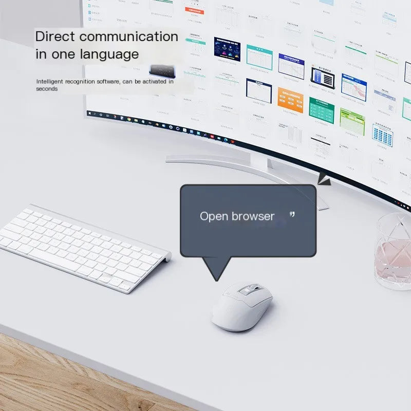 VoiceClick AI Voice Mouse – Wireless Dual-Mode, Voice Typing & Silent Click