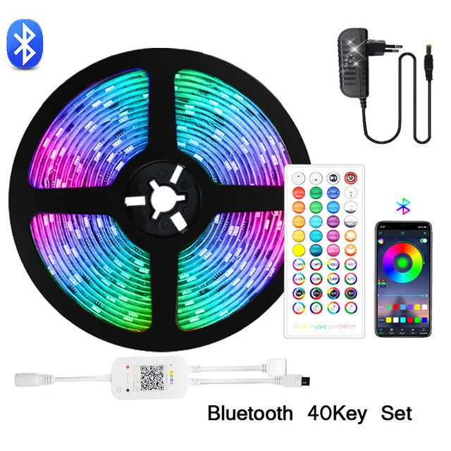 SmartStrip RGB LED Strip Lights – 5M to 20M, WiFi & Bluetooth, Waterproof