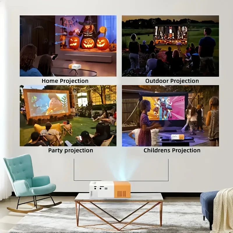 MiniBeam Portable 1080P Home Projector