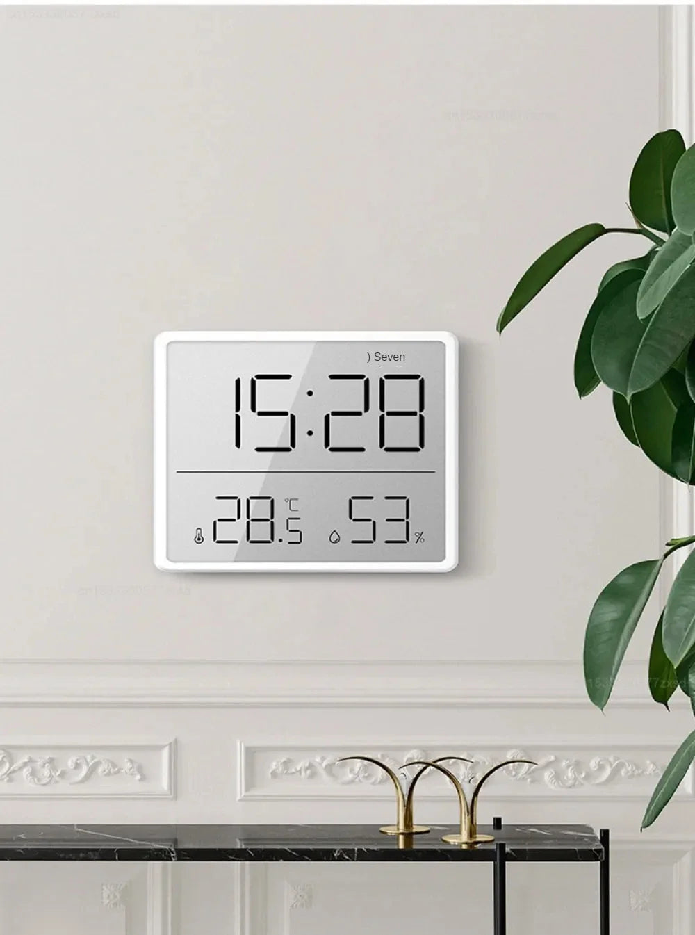 MIJIA 3.7 Inch Large LCD Digital Wall Clock Humidity Thermometer Calendars Display Magnetic Mounted Alarm Clock Household Tool