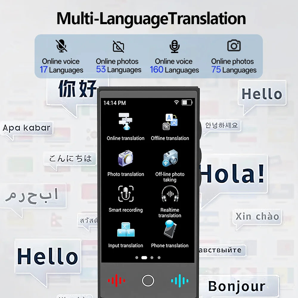TravelTalk T26 AI Translator – 160 Languages, ChatGPT, Real-Time Business Translation